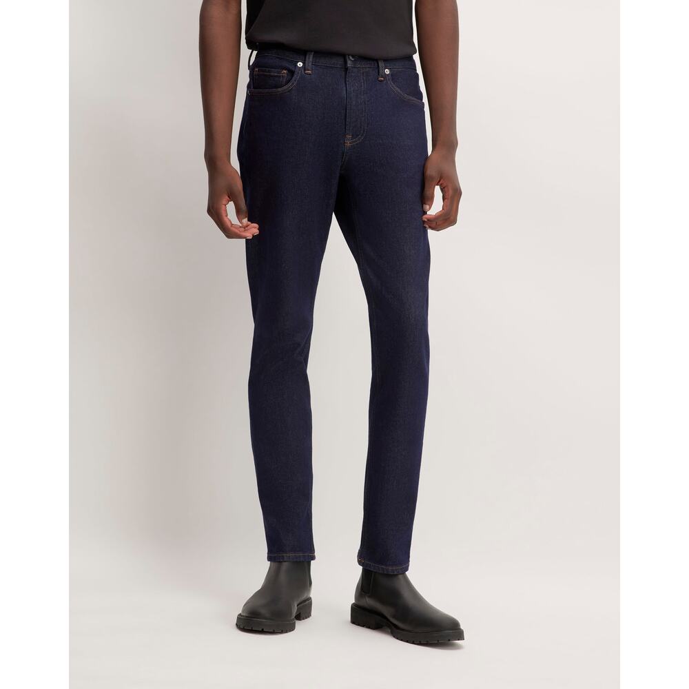 NWT Everlane Uniform Men's The Slim 4 Way Stretch Organic Jean Dark Indigo 33x32